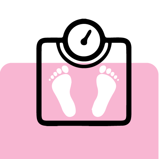 Neonatal health icon with baby feet on digital scale – Medlife Healthcare pediatric services